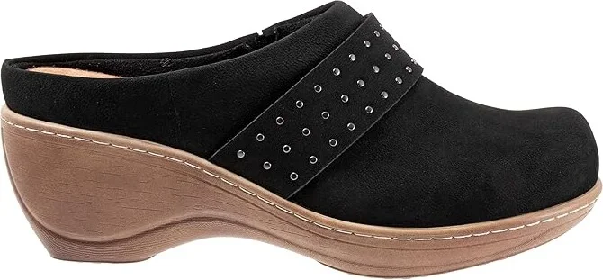 SoftWalk Marana Women's Flat Shoes Black Nubuck : 7 N (AA), Leather - Image 7