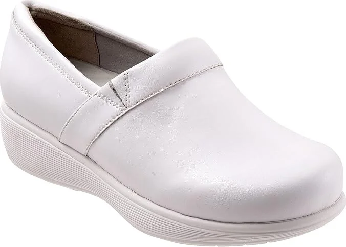SoftWalk Meredith Sport Women's Slip on Shoes White Box : 7 M (B), Leather