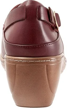 SoftWalk Minna Women's Flat Shoes Dark Cherry : 9.5 M (B), Synthetic - Image 4