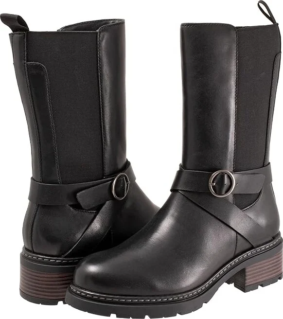SoftWalk Neenah Women's Boots Black : 6.5 M (B), Leather