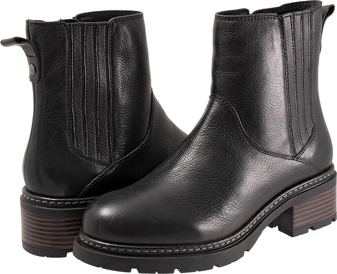 SoftWalk Novato Women's Boots Black : 9.5 M (B), Leather