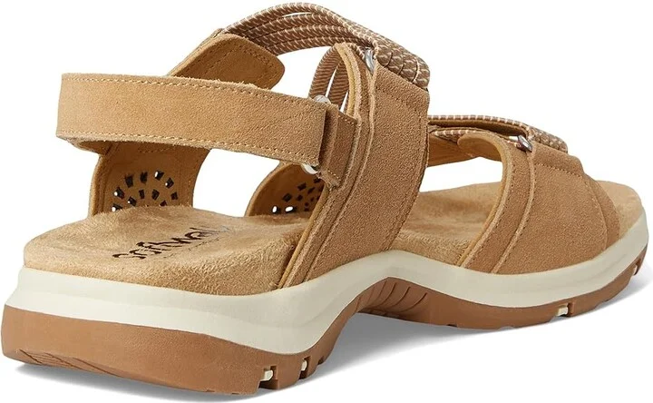 SoftWalk Oahu Women's Sandals Beige Suede : 7 M (B), Synthetic - Image 4