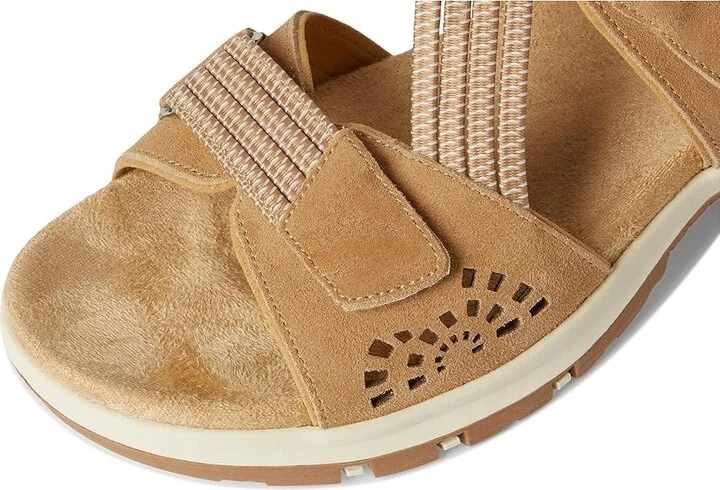 SoftWalk Oahu Women's Sandals Beige Suede : 7 M (B), Synthetic - Image 7