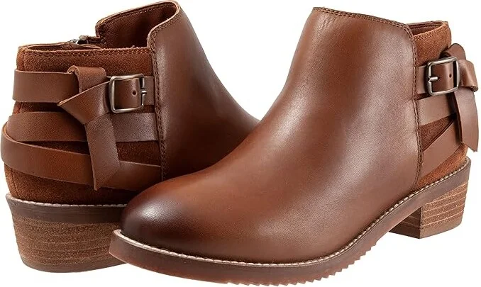 SoftWalk Raleigh Women's Shoes Cognac : 5 M (B), Leather/Suede
