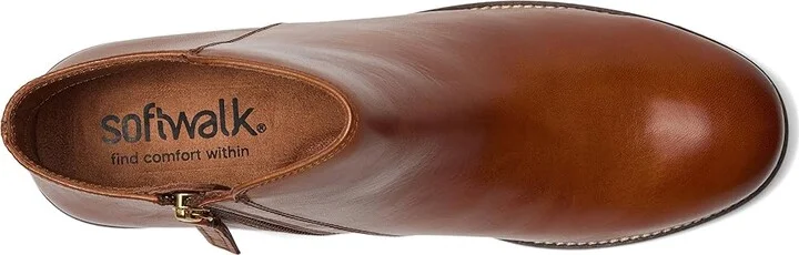 SoftWalk Rocklin 2.0 Women's Boots Cognac : 6.5 N (AA), Leather - Image 2