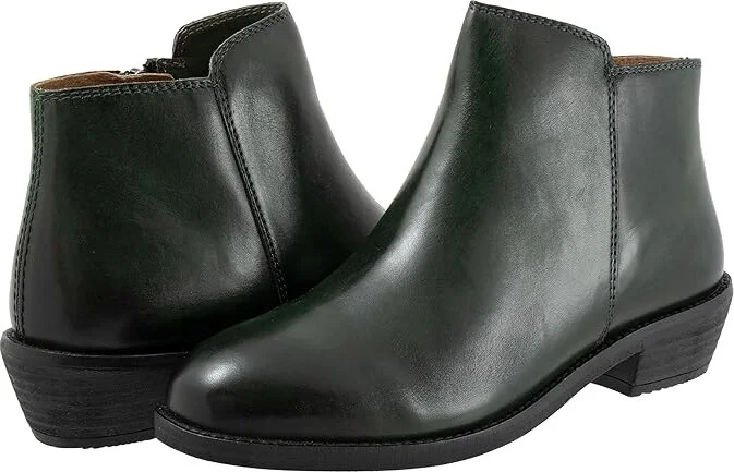 SoftWalk Rocklin 2.0 Women's Boots Dark Green : 6 M (B), Leather