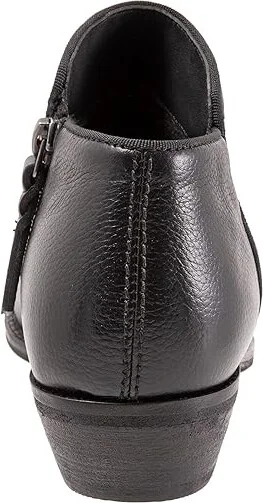 SoftWalk Rocklin Women's Shoes Black Tumbled Leather : 6.5 N (AA), Leather/Suede - Image 5