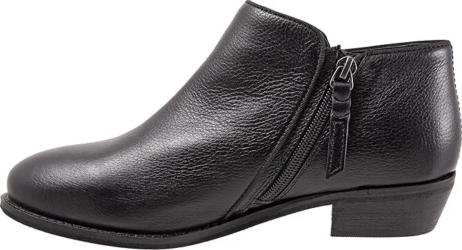 SoftWalk Rocklin Women's Shoes Black Tumbled Leather : 6.5 N (AA), Leather/Suede - Image 7