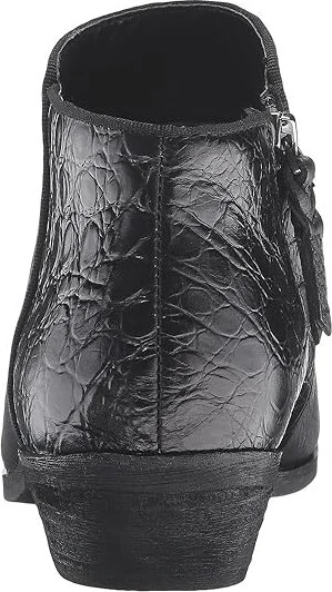 SoftWalk Rocklin Women's Shoes Black Tumbled Leather/Croco Leather : 6 N (AA) - Image 5