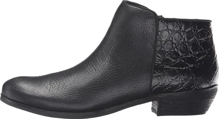 SoftWalk Rocklin Women's Shoes Black Tumbled Leather/Croco Leather : 6 N (AA) - Image 7