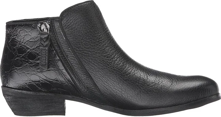 SoftWalk Rocklin Women's Shoes Black Tumbled Leather/Croco Leather : 6 N (AA) - Image 8