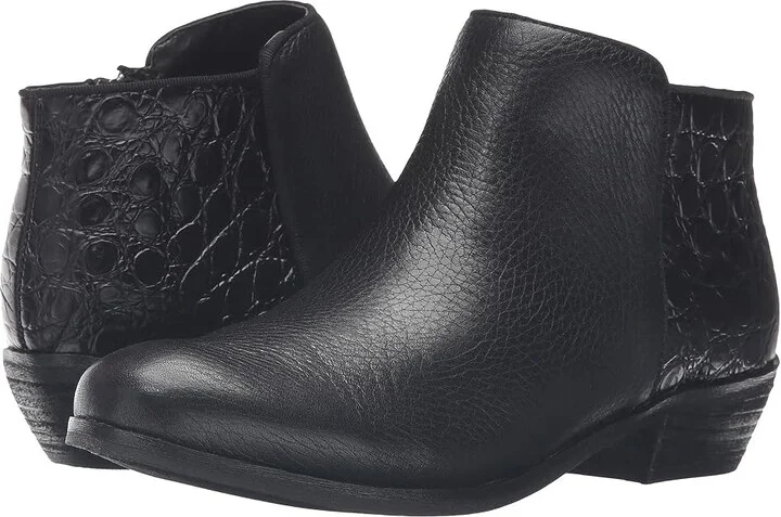Black Tumbled Leather,croco Leather