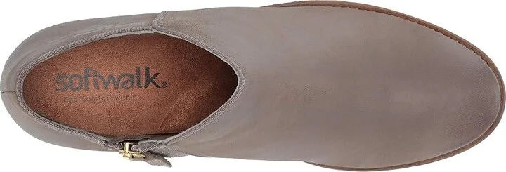 SoftWalk Rocklin Women's Shoes Light Grey : 5 M (B), Leather - Image 3