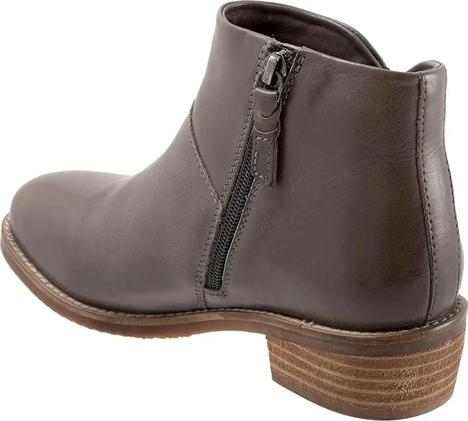 SoftWalk Roselle Women's Boots Dark Grey : 8 N (AA), Leather - Image 4