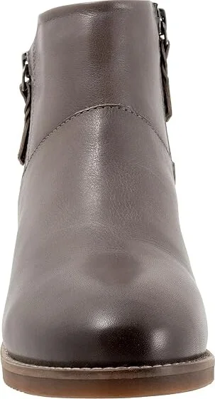SoftWalk Roselle Women's Boots Dark Grey : 8 N (AA), Leather - Image 5