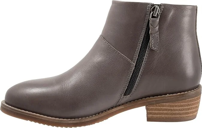 SoftWalk Roselle Women's Boots Dark Grey : 8 N (AA), Leather - Image 6