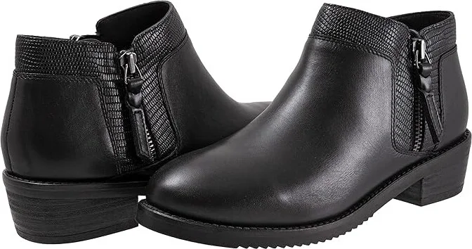 SoftWalk Rubi Women's Shoes Black/Lizard : 6.5 M (B), Leather
