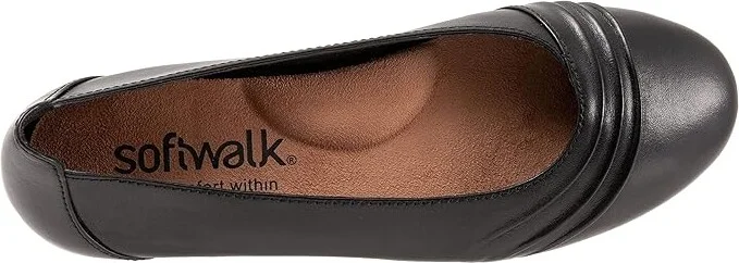 SoftWalk Safi Women's Shoes Black : 7.5 N (AA), Leather - Image 2