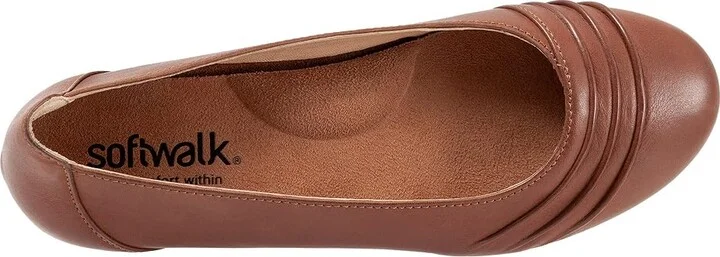 SoftWalk Safi Women's Shoes Cognac : 5.5 M (B), Leather - Image 2