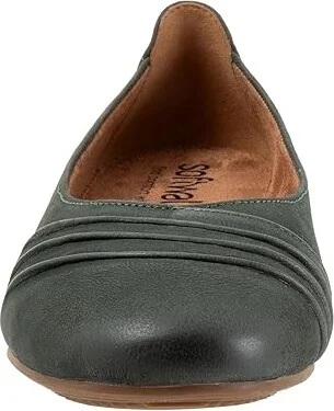 SoftWalk Safi Women's Shoes Dark Green : 12 W (D), Leather - Image 3