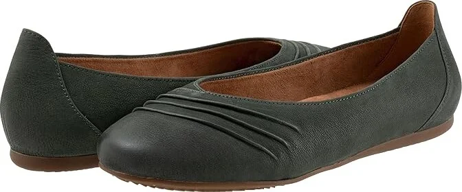 SoftWalk Safi Women's Shoes Dark Green : 12 W (D), Leather