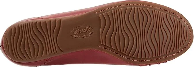 SoftWalk Safi Women's Shoes Dark Red : 7.5 N (AA), Leather - Image 3