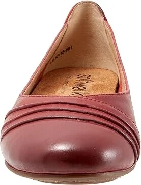 SoftWalk Safi Women's Shoes Dark Red : 7.5 N (AA), Leather - Image 5