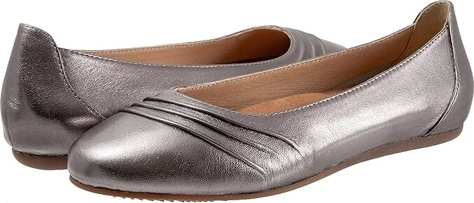 SoftWalk Safi Women's Shoes Pewter : 7.5 N (AA), Leather