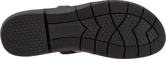 SoftWalk Salina Woven II Women's Flat Shoes Navy : 7.5 M (B), Leather - Image 3