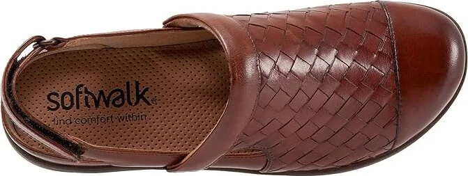 SoftWalk Salina Woven II Women's Flat Shoes Rust : 11 M (B), Leather - Image 2