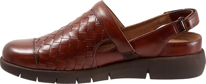 SoftWalk Salina Woven II Women's Flat Shoes Rust : 11 M (B), Leather - Image 6