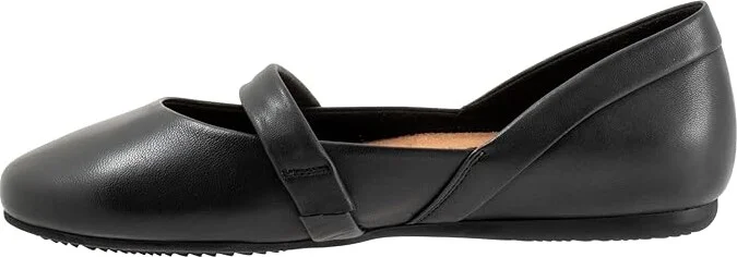 SoftWalk Samara Women's Flat Shoes Black : 9 M (B), Leather - Image 4