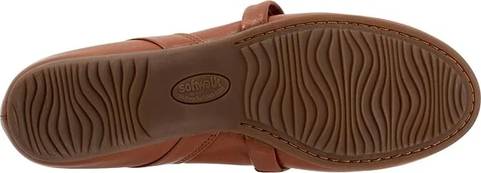 SoftWalk Samara Women's Flat Shoes Luggage : 10 N (AA), Leather - Image 3