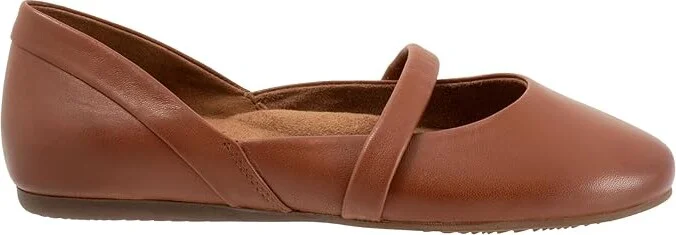 SoftWalk Samara Women's Flat Shoes Luggage : 10 N (AA), Leather - Image 6