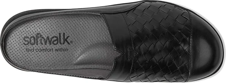 SoftWalk San Marcos II Women's Flat Shoes Black : 6 W (D), Leather - Image 2