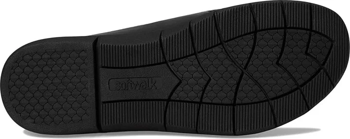 SoftWalk San Marcos II Women's Flat Shoes Black : 6 W (D), Leather - Image 3