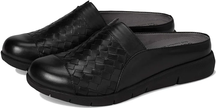 SoftWalk San Marcos II Women's Flat Shoes Black : 6 W (D), Leather
