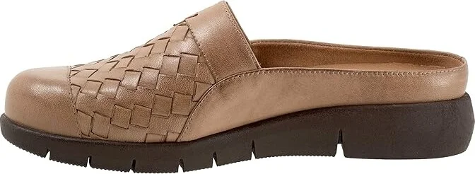 SoftWalk San Marcos II Women's Flat Shoes Cement : 5 M (B), Leather - Image 6