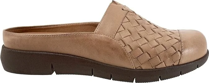 SoftWalk San Marcos II Women's Flat Shoes Cement : 5 M (B), Leather - Image 7