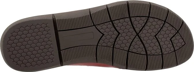SoftWalk San Marcos II Women's Flat Shoes Red : 6.5 WW (EE), Leather - Image 3