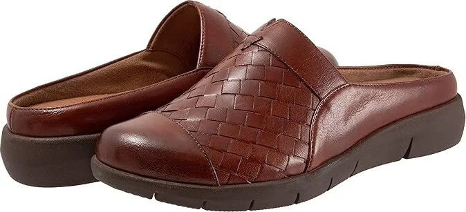 SoftWalk San Marcos II Women's Flat Shoes Rust : 10 N (AA), Leather