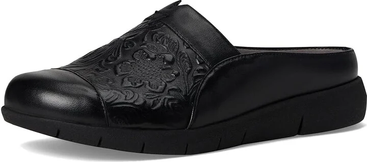 SoftWalk San Marcos Tooling Women's Shoes Black : 11 M (B), Leather/Microfiber/Rubber - Image 5