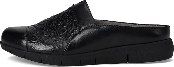 SoftWalk San Marcos Tooling Women's Shoes Black : 11 M (B), Leather/Microfiber/Rubber - Image 6