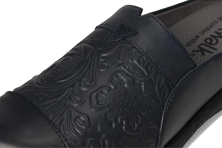 SoftWalk San Marcos Tooling Women's Shoes Navy : 6 W (D), Leather/Microfiber/Rubber - Image 7
