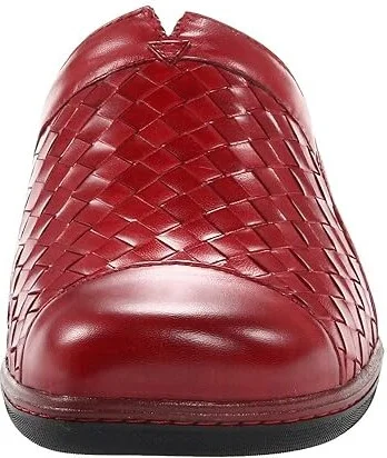 SoftWalk San Marcos Women's Clog Shoes Dark Red Burnished Veg Leather : 11.5 N (AA) - Image 6