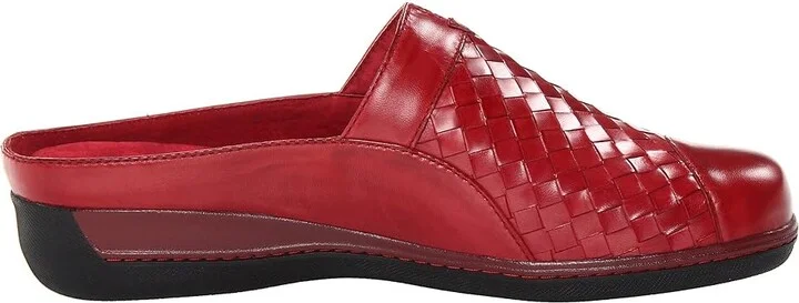 SoftWalk San Marcos Women's Clog Shoes Dark Red Burnished Veg Leather : 11.5 N (AA) - Image 8