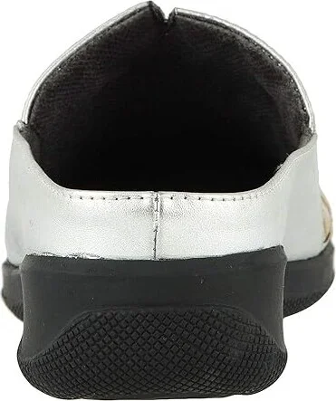 SoftWalk San Marcos Women's Clog Shoes Metallic : 11 N (AA), Cotton/Leather - Image 5