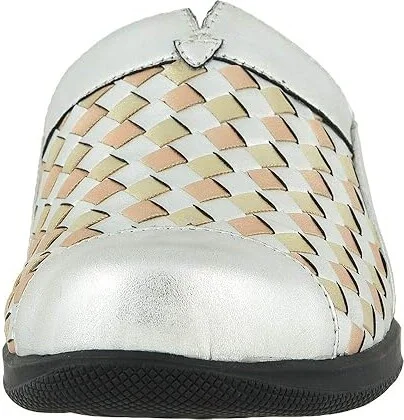 SoftWalk San Marcos Women's Clog Shoes Metallic : 11 N (AA), Cotton/Leather - Image 6
