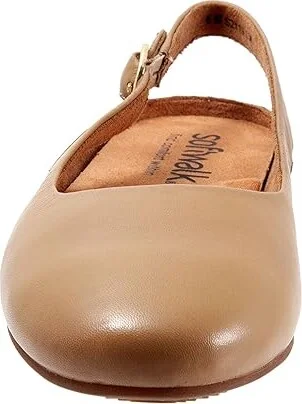 SoftWalk Sandy Women's Shoes Beige : 7 WW (EE), Leather - Image 5