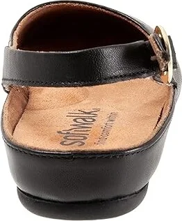 SoftWalk Sandy Women's Shoes Black : 6 WW (EE), Leather - Image 4